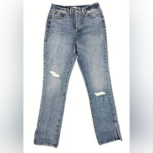 Good American Blue Distressed Women Jeans